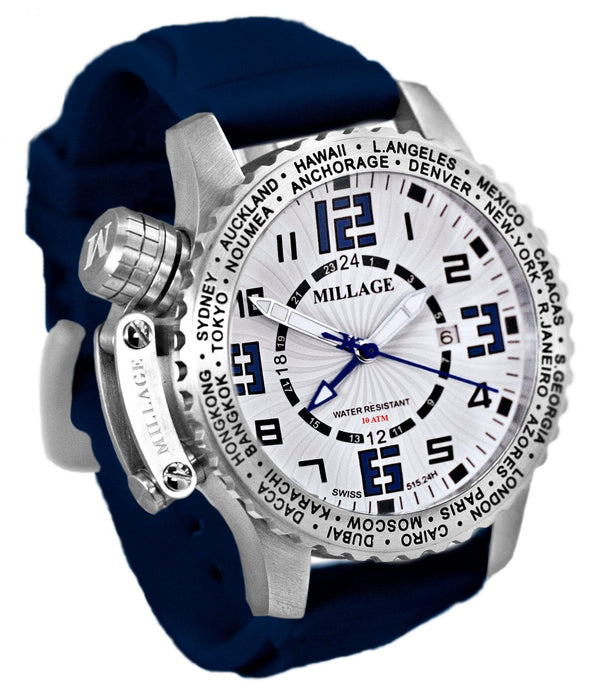 Millage MOSCOW Collection Watch W-BLU-BLU-SL - Bids.com