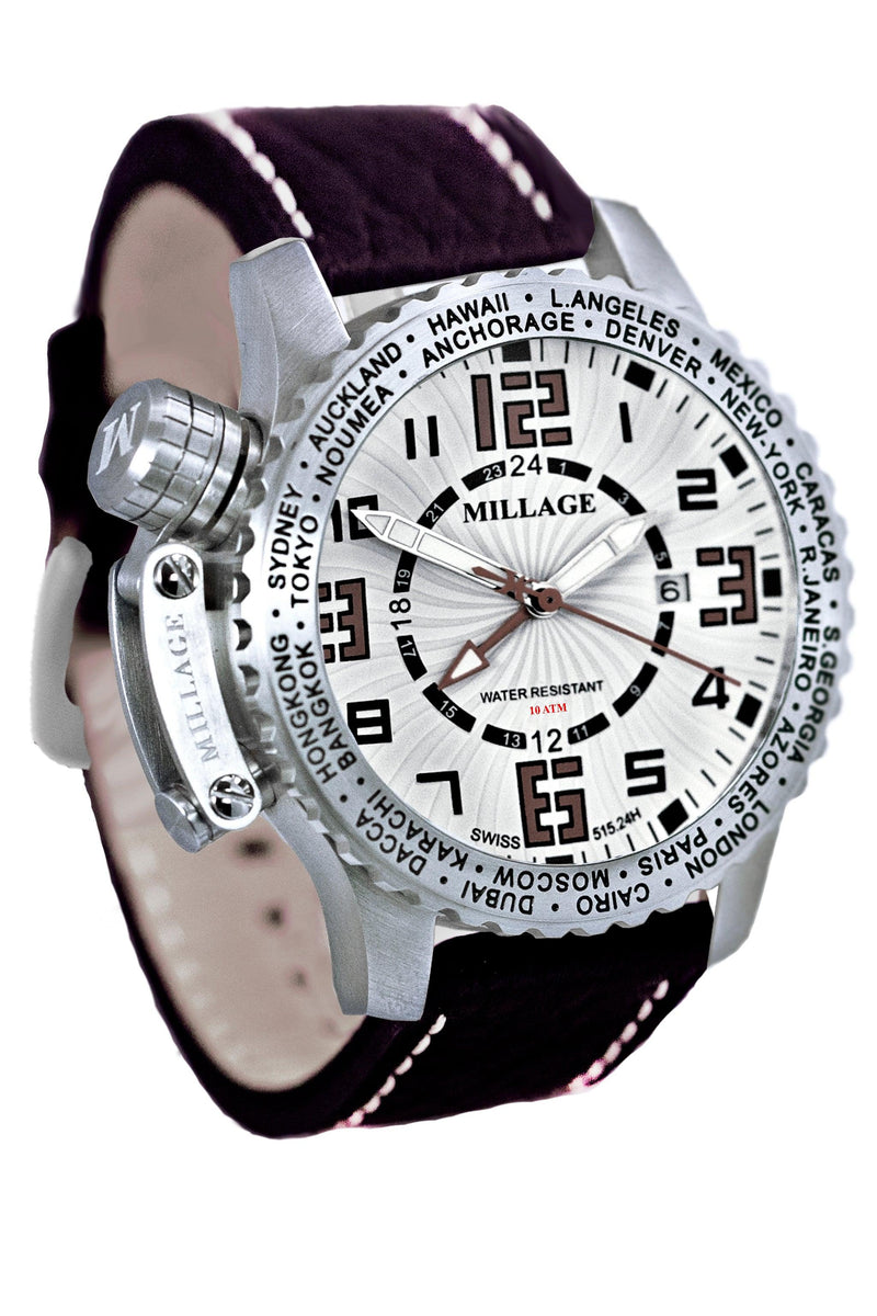 Millage MOSCOW Collection Watch W-BR-BR-LB - Bids.com