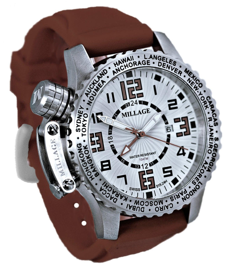 Millage MOSCOW Collection Watch W-BR-BR-SL - Bids.com