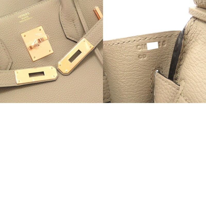 Hermes Birkin 30 Togo Turtier Gray Gritul Rose C Engraved (2)
