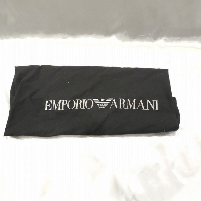 Emporio Armani Black Leather Bag Handbag Ladies