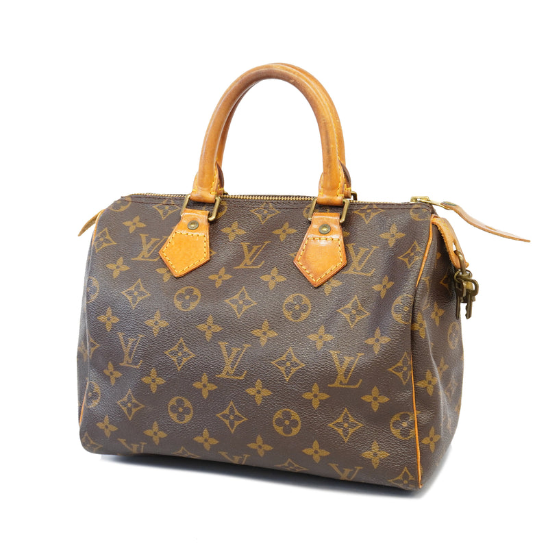 Auth Louis Vuitton Monogram Speedy 25 M41528 Womens Handbag