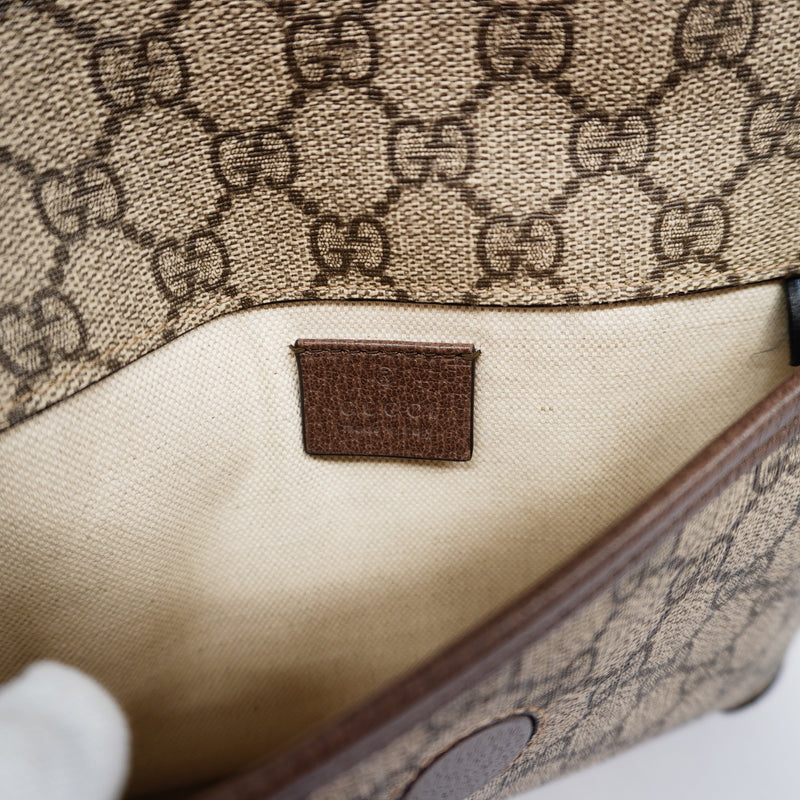 Auth Gucci Sherry Line Waist Bag 493930 Womens GG Supreme Fanny PackSling Bag