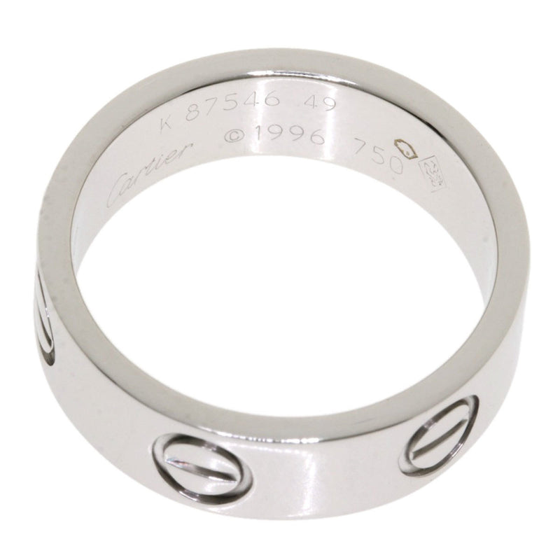 Cartier Love Ring # 49 / K18 White Gold Ladies CARTIER