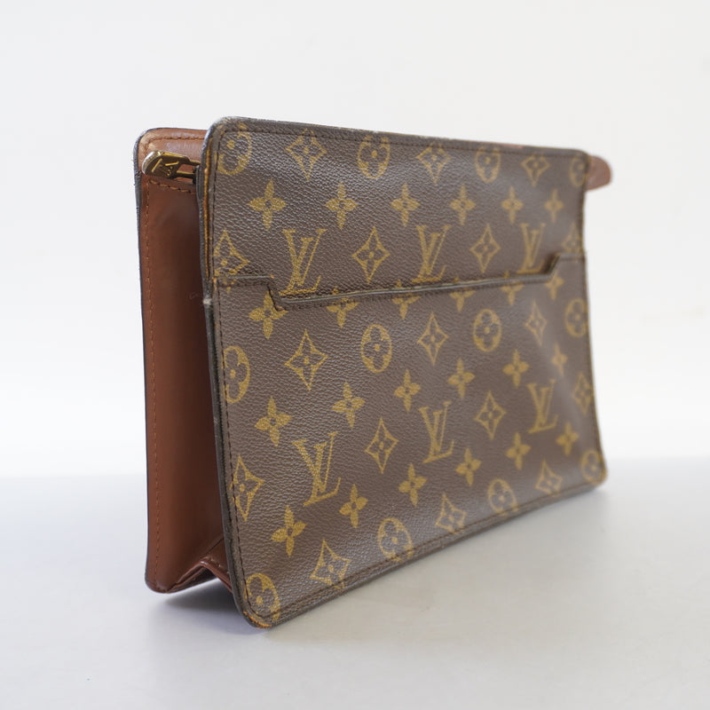 Auth Louis Vuitton Monogram Pochette Homme M51795 MenWomenUnisex Clutch Bag