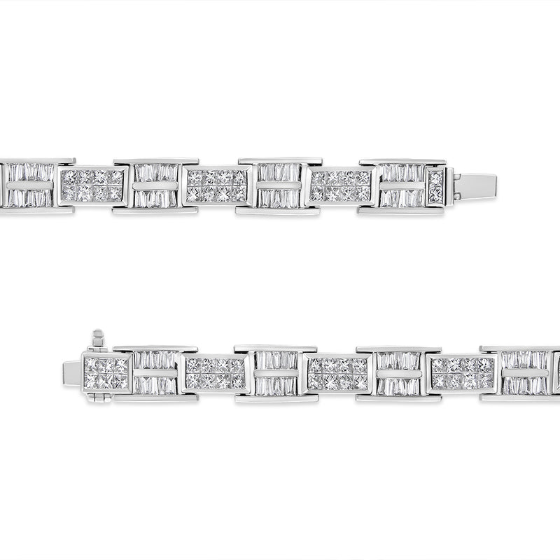 14K White Gold 10 5/8ct TDW Diamond Tennis Bracelet (H-ISI1-SI2)