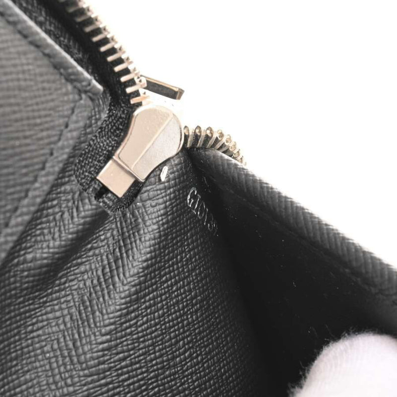 Louis Vuitton Graffiti Zippy Wallet Vertical Round Zipper Black PVC Leather