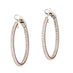 Natural Topaz Hoop Earrings 925 Sterling Silver Jewelry