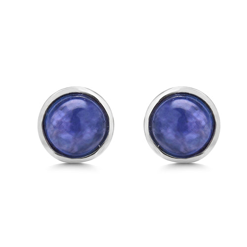 2.60 Carat Genuine Tanzanite .925 Sterling Silver Earrings