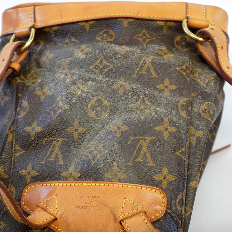 Auth Louis Vuitton Monogram Monsuri MM M51136 Womens Backpack