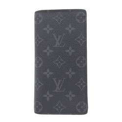Louis Vuitton Mens PVC Long Wallet (bi-fold) Black