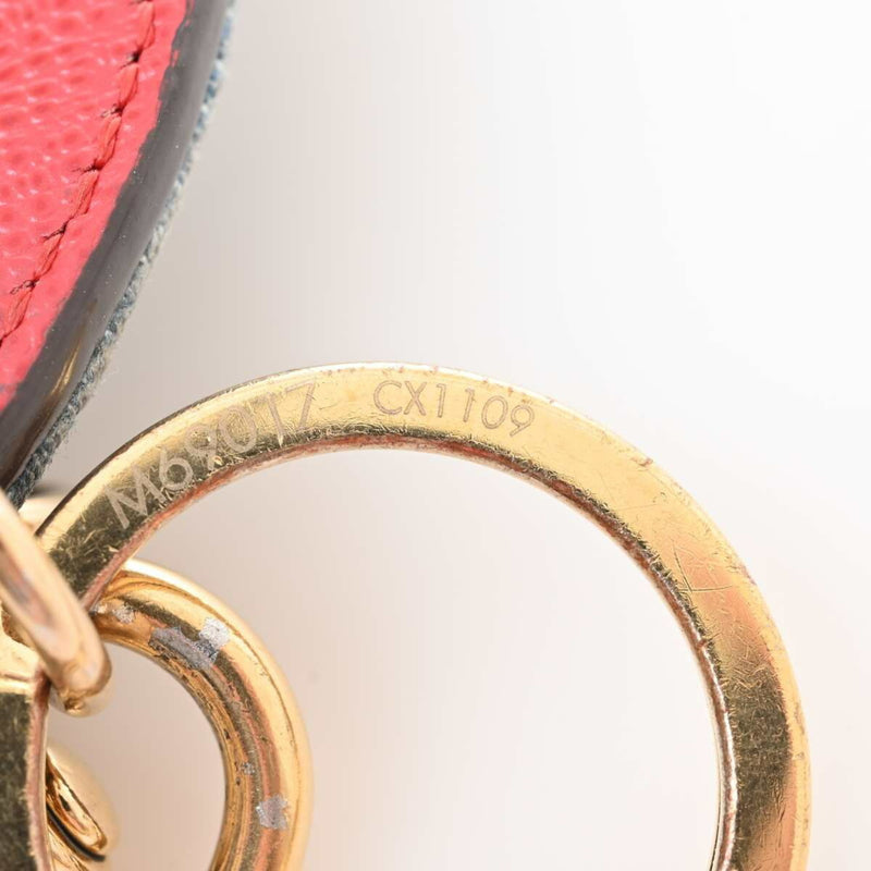 Louis Vuitton Monogram Keyring (BlueRed Color)