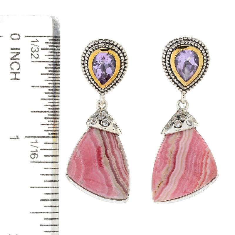 Brand New Pink Amethyst Earring