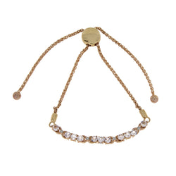 1.02ct Morganite Diamond Bolo Brac 10KT Rose Gold