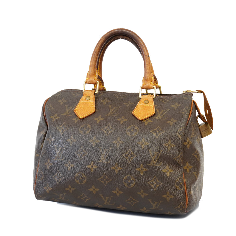 Auth Louis Vuitton Monogram Speedy 25 M41528 Womens Handbag