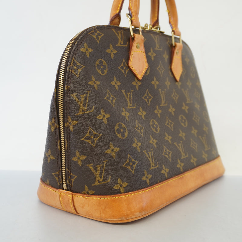 Auth Louis Vuitton Monogram Alma M51130 Womens Handbag