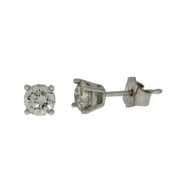 .75ct Lab Grown Diamond Stud Earrings 14KT White Gold