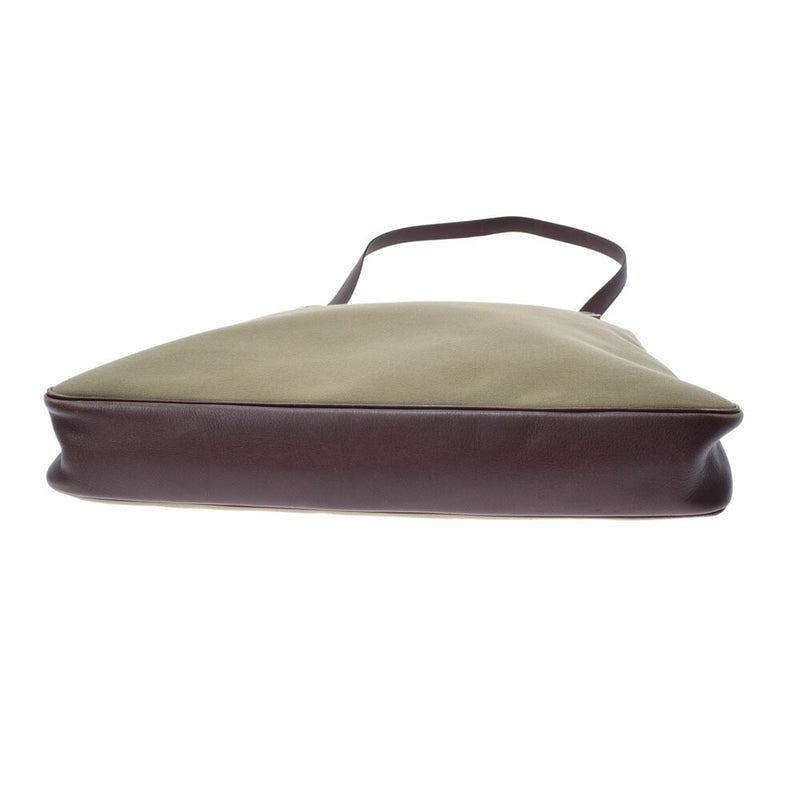 HERMES Hermes Masai GM Khaki  K engraved (around 2007) Unisex canvas shoulder bag