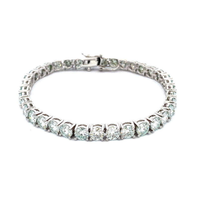 16.00ct Moissanite Tennis Bracelet Sterling Silver