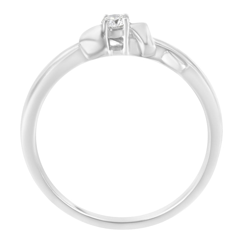 10K White Gold Diamond Promise Ring (1/10 Cttw, H-I Color, SI2-I1 Clarity) - Size 6