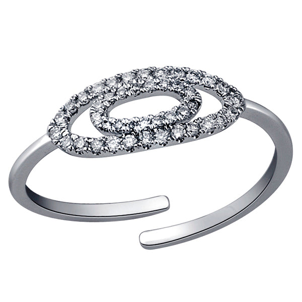 18k White Gold Genuine Diamond Fine Ring Handmade Jewelry