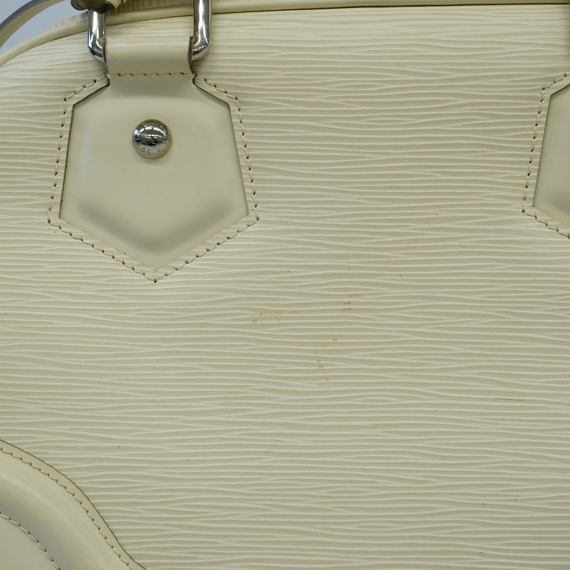 Auth Louis Vuitton Handbag Epi Bowling Montaigne PM M5932J Evoire