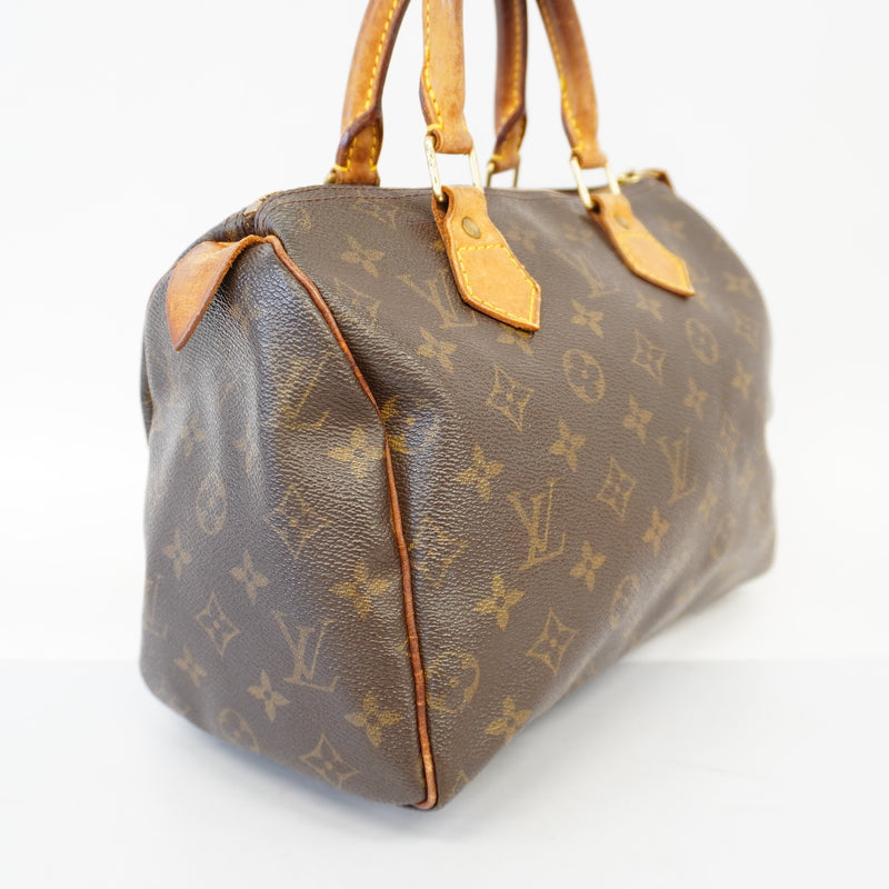 Auth Louis Vuitton Monogram Speedy 25 M41528 Womens Handbag