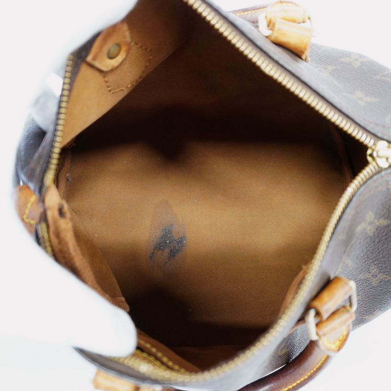 Auth Louis Vuitton Monogram Speedy 25 M41528 Womens Handbag