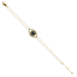 1.4ct Natural Sapphire Chain Bracelet 14k Yellow Gold Diamond Jewelry