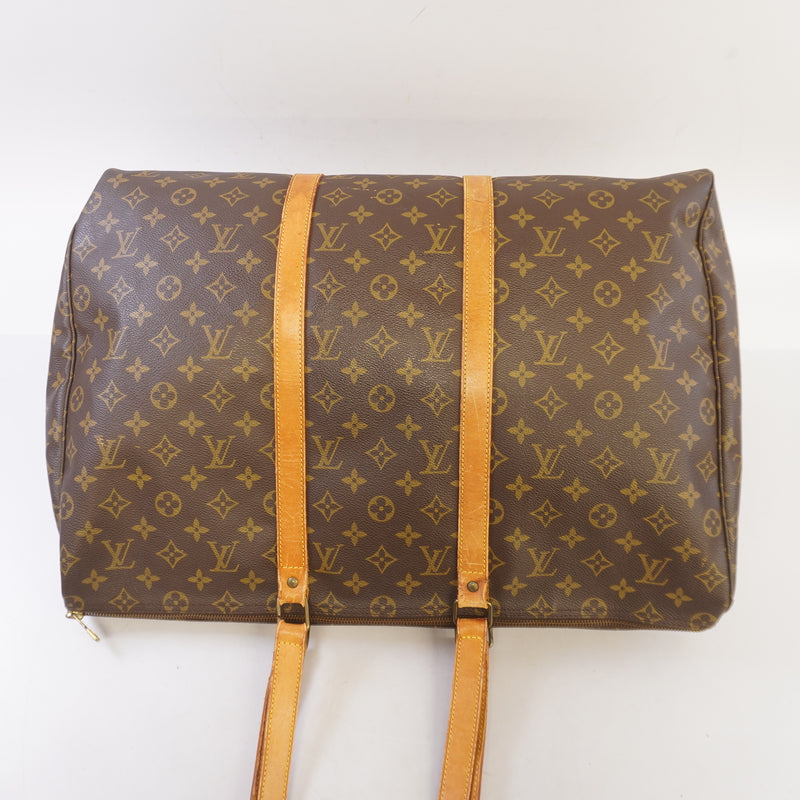 Auth Louis Vuitton Boston Bag Monogram Flanelly 50 M51116
