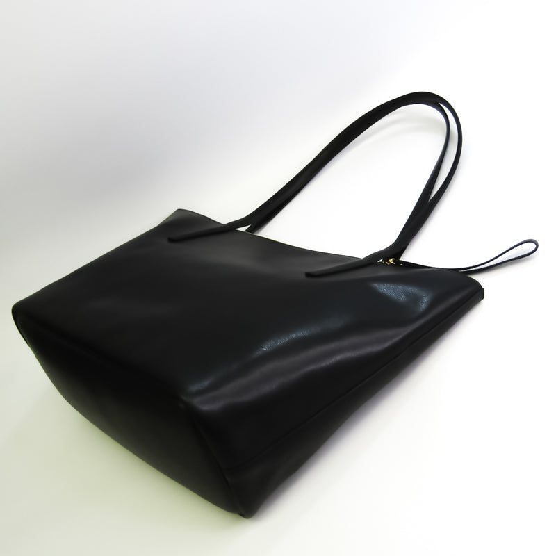 Salvatore Ferragamo Gancini GU-21 H019 Womens Leather Tote Bag Black
