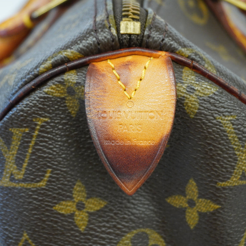 Auth Louis Vuitton Handbag Monogram Speedy 30 M41526