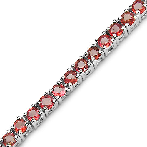 5.80 Carat Genuine Sapphire .925 Sterling Silver Bracelet