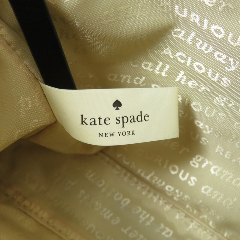 Kate spade motif shoulder bag leather ladies