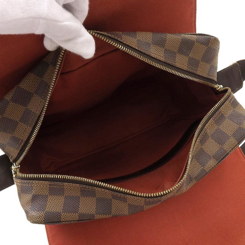 Louis Vuitton Damier Naviglio Shoulder Bag Ebene N45255