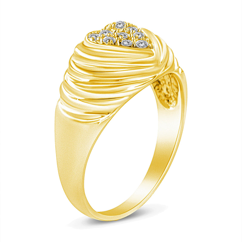 14K Yellow Gold 1 ct TDW Diamond Cocktail Band Ring (G-H SI1-SI2)