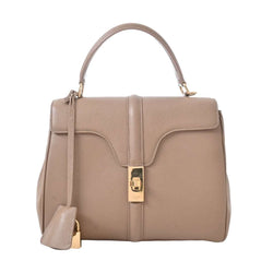 Celine Leather Handbag Beige