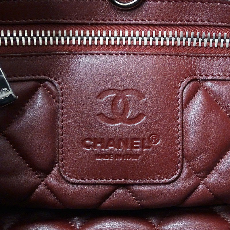 Chanel CHANEL Bag Coco Cocoon Ladies Tote Handbag Lambskin Black