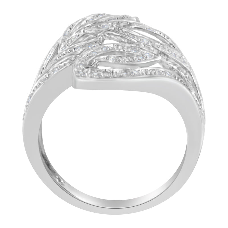 14K White Gold 1/4 ct TDW Diamond Cocktail Ring (H-II1-I2)