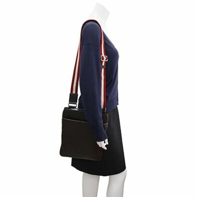 Bally Barry Shoulder Bag Dark Brown Leather Men