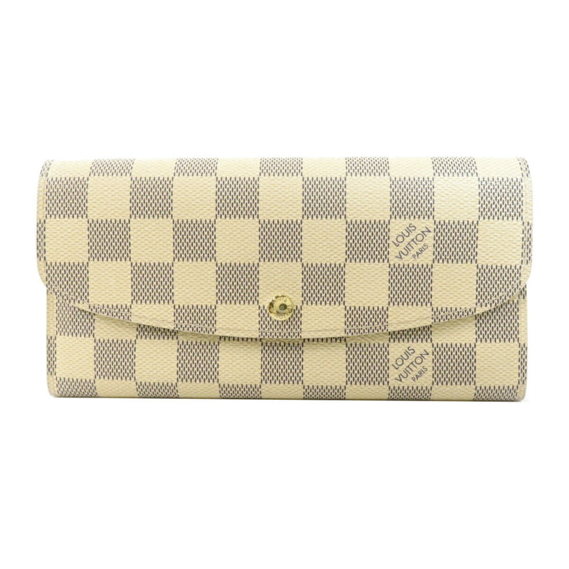Louis Vuitton N63546 Emilie Wallet Damier Azul Long Wallet Bi-Fold Canvas Ladies