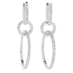 Brand New White Natural Zircon Earring