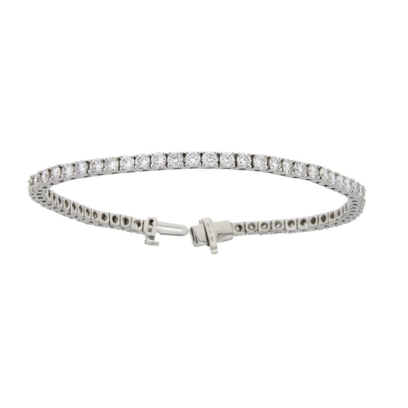 Lab Grown Diamond Tennis Bracelet 14KT White Gold