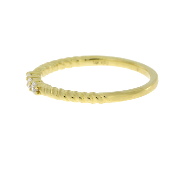 .11ct Diamond Wedding Band Ring 14KT Yellow Gold