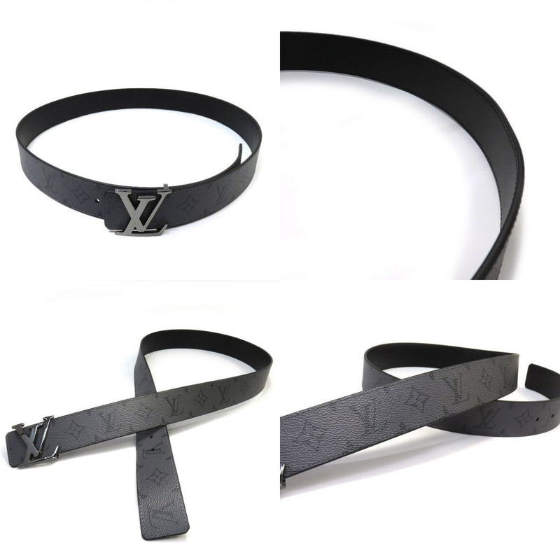 LOUIS VUITTON Monogram Eclipse Reverse Saint Tulle LV Initial 40MM Reversible Belt M0258