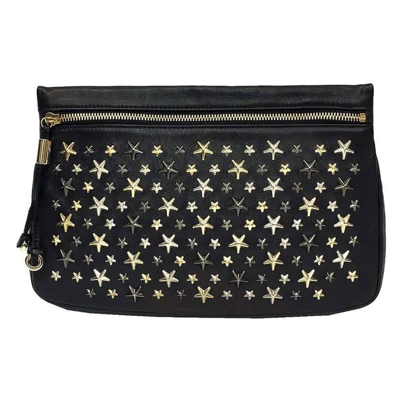 JIMMY CHOO Clutch bag ZENA LTR J000053482001 Star studs