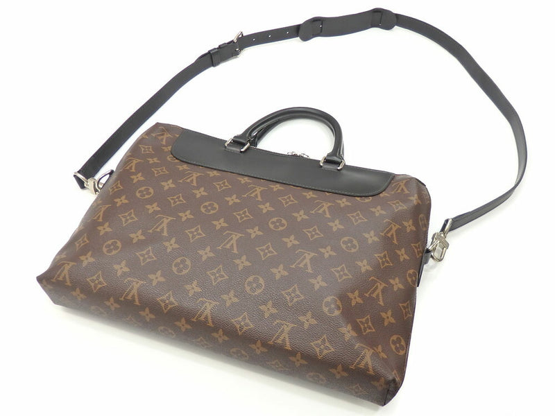 Louis Vuitton Business Bag Monogram Macassar Porto Documan Jules Mens M54019 Hand Shoulder 2WAY Document PDJ