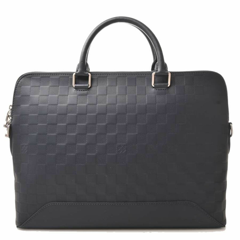 Louis Vuitton Infini Porte Documanjour PDJ NM 2WAY Business Bag Briefcase Navy Leather