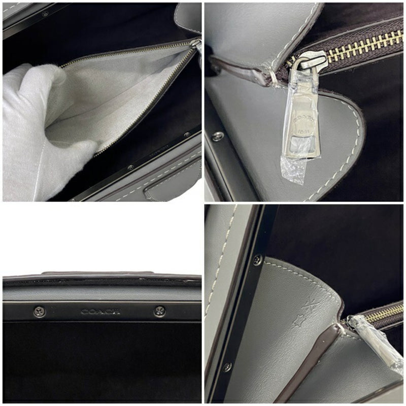 Coach 2way Bag Laural Frame Gray BPHGR 31724 Leather COACH Handbag Women's Shoulder Soft