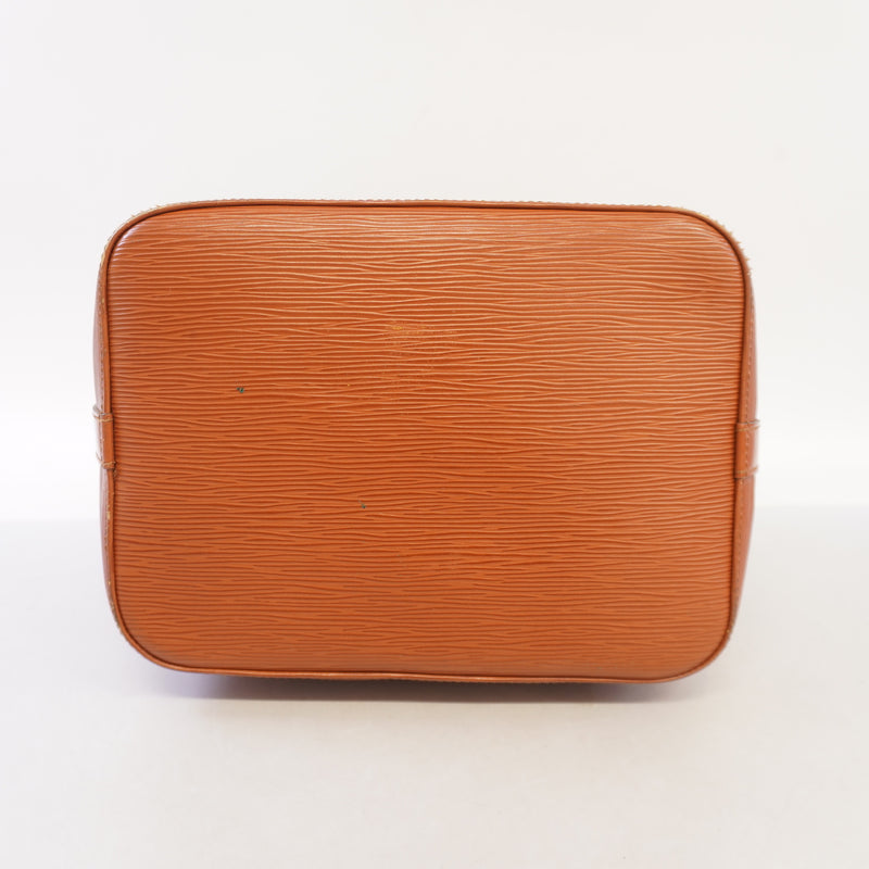Auth Louis Vuitton Epi Petit Noe M44103 Womens Shoulder Bag Kenyan Brown